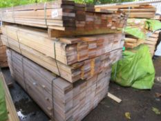 STACK OF SAWN TIMBER BOARDS 100MM X 20MM 1.73-1.83M LENGTH APPROX.