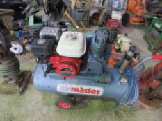 PETROL ENGINED COMPRESSOR. THIS LOT IS SOLD UNDER THE AUCTIONEERS MARGIN SCHEME, THEREFORE NO VAT