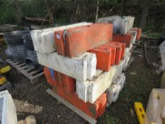 2 X PALLETS OF RUBBER INTERLOCKING BARRIER BLOCKS. THIS LOT IS SOLD UNDER THE AUCTIONEERS MARGIN
