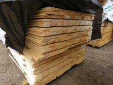 EXTRA LARGE PACK OF UNTREATED SHIPLAP TIMBER FENCE CLADDING BOARDS: 1.73M LENGTH X 95MM WIDTH APPROX