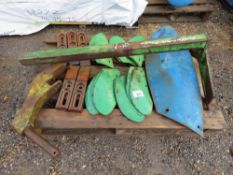 PALLET CONTAINING ASSORTED KVERNELAND PLOUGH PARTS. THIS LOT IS SOLD UNDER THE AUCTIONEERS MARGIN