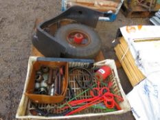 CASE TRACTOR PARTS PLUS HAY TURNER TINES ETC. THIS LOT IS SOLD UNDER THE AUCTIONEERS MARGIN SCHEM