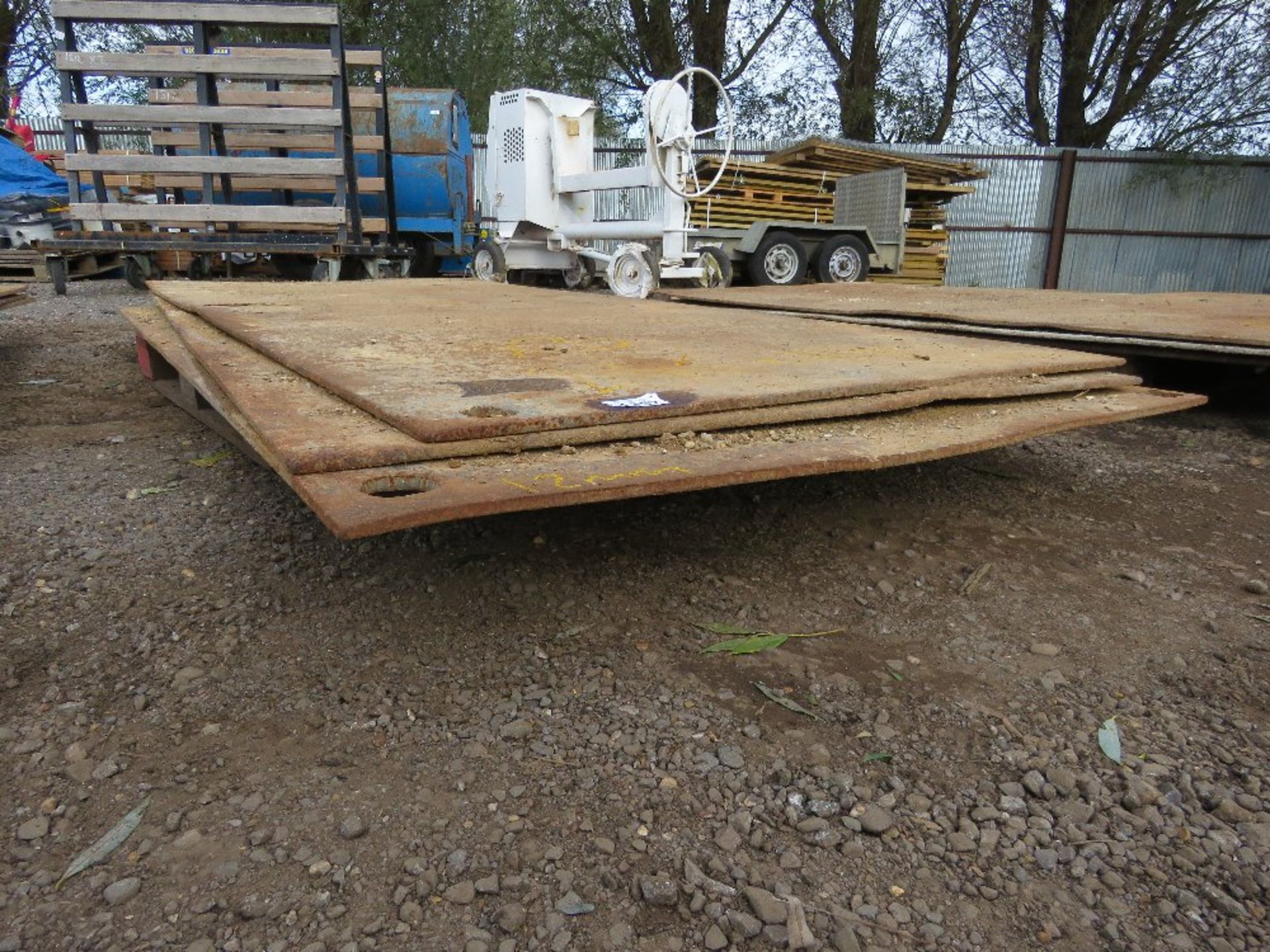 3 X HEAVY STEEL ROAD PLATES: 2.45M X 114/1.2M APPROX @ 12MM THICKNESS APPROX. - Image 2 of 2