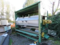 CHRISTIAENS HORST MUSHROOM COMPOST PROCESSOR, MOSTLY STAINLESS STEEL. 3.6M X 1.72 M APPROX. USED TO