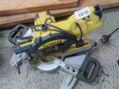 DEWALT 240VOLT MITRE SAW.. SOURCED FROM COMPANY LIQUIDATION. THIS LOT IS SOLD UNDER THE AUCTIO