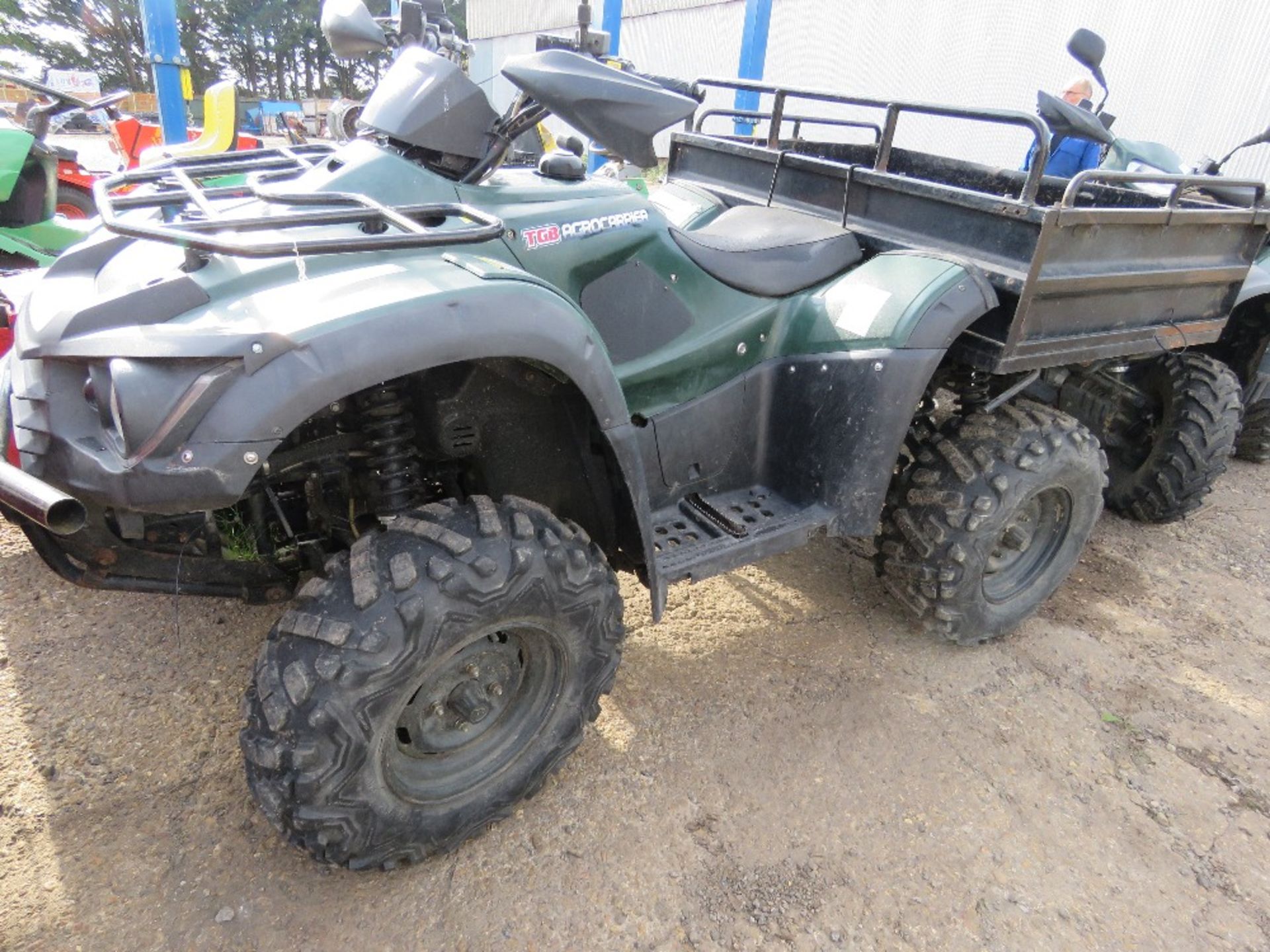 TGB AGROCARRIER FARM QUAD BIKE WITH CARRYING TRAY, 2003REC MILES, YEAR 2014. WHEN TESTED WAS SEEN