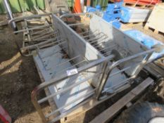 2 X METAL FRAMED WHEELED TROLLEYS. THIS LOT IS SOLD UNDER THE AUCTIONEERS MARGIN SCHEME, THEREFOR