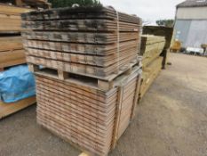 2 X PACKS OF UNTREATED SHIPLAP TIMBER CLADDING BOARDS: 0.9M LENGTH X 95MM WIDTH APPROX.