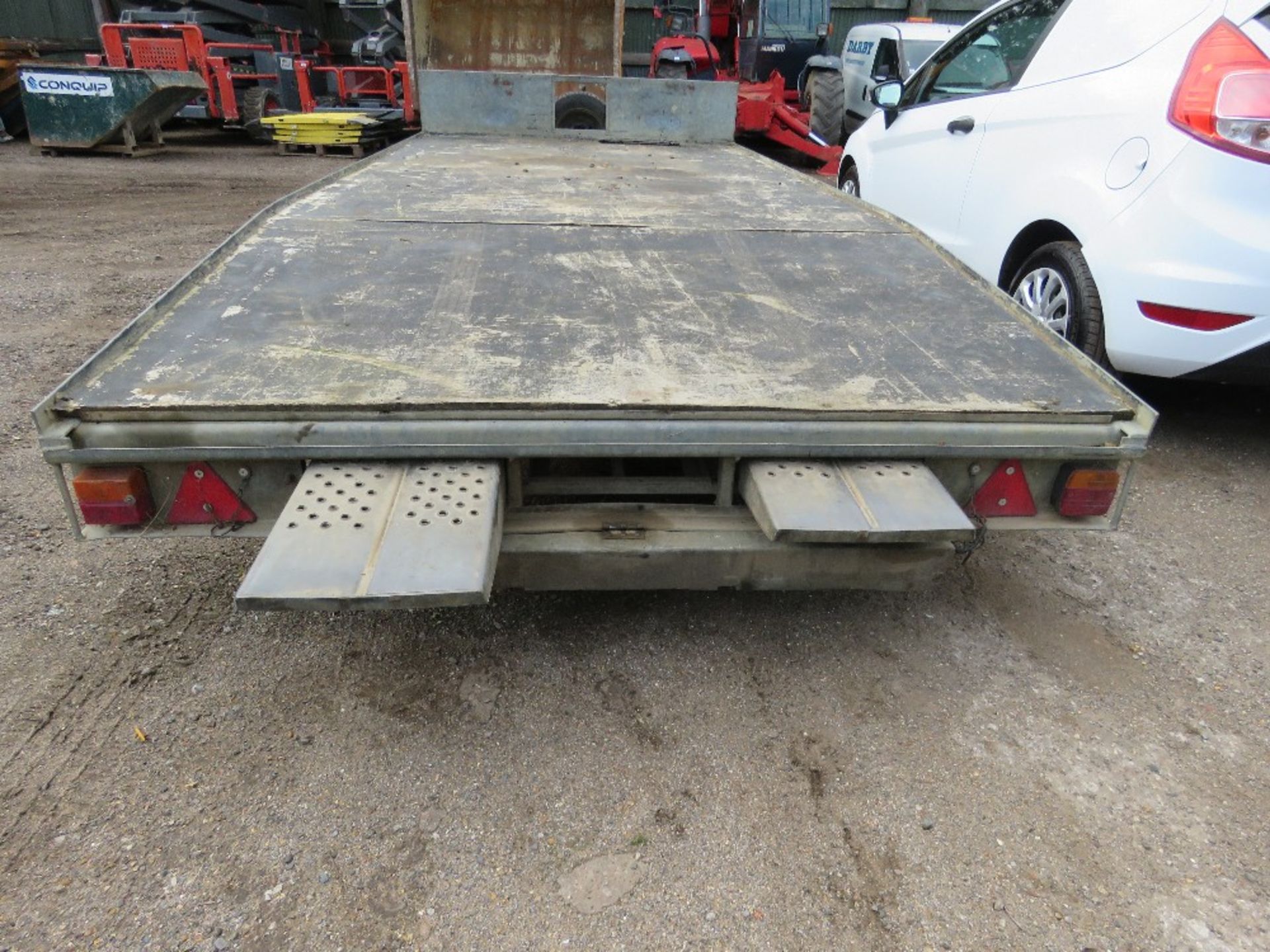 IFOR WILLIAMS LM146G/B BEAVERTAIL 14FT PLANT TRAILER WITH RAMPS AND KEY. SN:SCK600000W0240947 DIRECT - Image 6 of 8