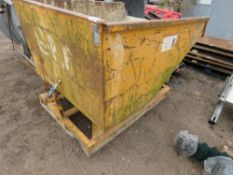 SUTON FORKLIFT MOUNTED TIPPING SKIP. THIS LOT IS SOLD UNDER THE AUCTIONEERS MARGIN SCHEME, THEREF