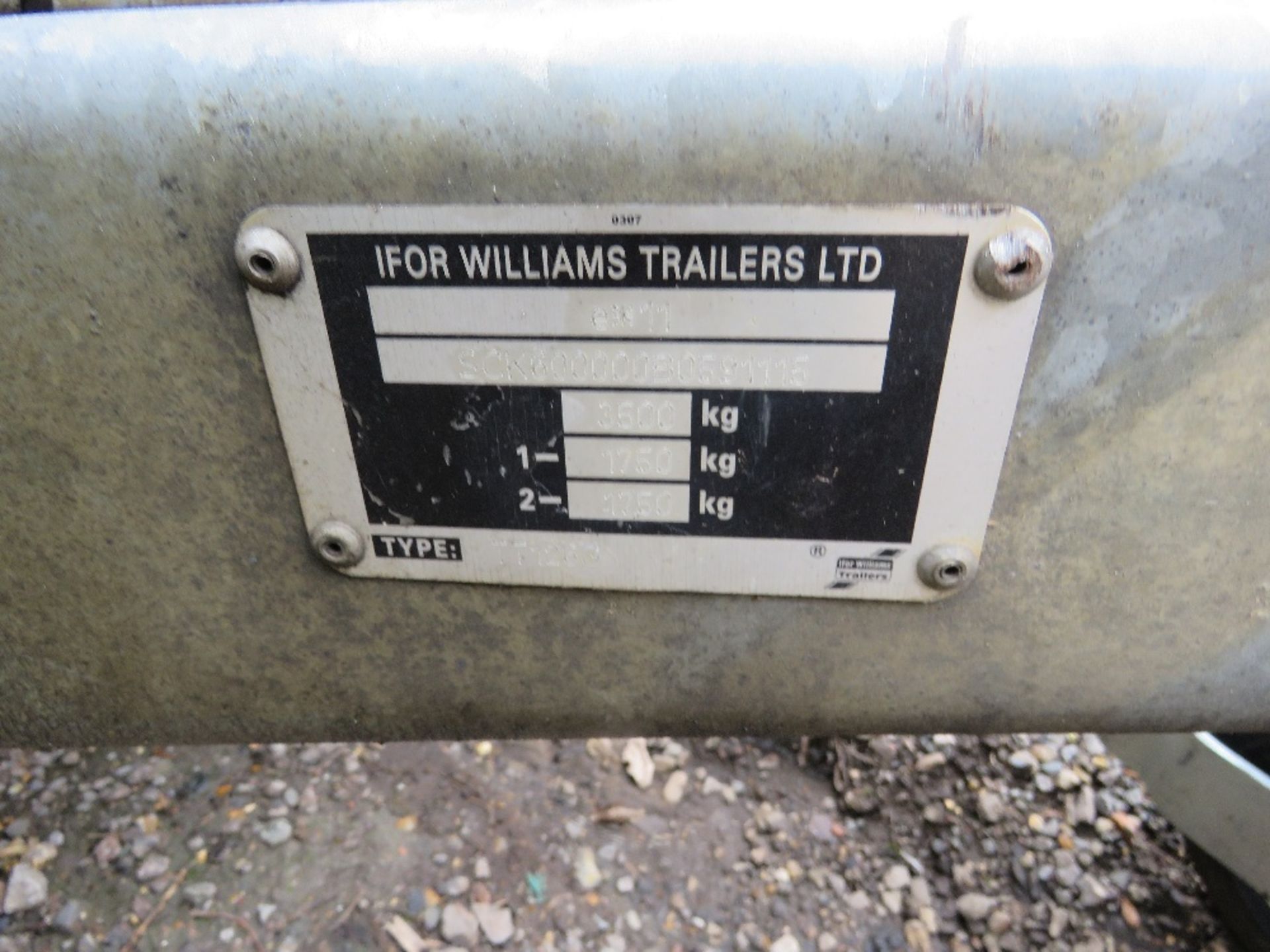 IFOR WILLIAMS TT126G TIPPING TRAILER WITH MESH CAGE SIDES ALL AROUND AND FULL LENGTH SKIDS. SN:SCK60 - Image 3 of 7