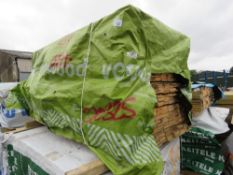 EXTRA LARGE PACK OF UNTREATED HIT AND MISS TIMBER FENCE CLADDING BOARDS: 1.75M LENGTH X 95MM WIDTH A