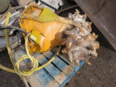 ROCK PLANER HEAD ATTACHMENT, EXCAVATOR MOUNTED , 85CM WIDTH APPROX.