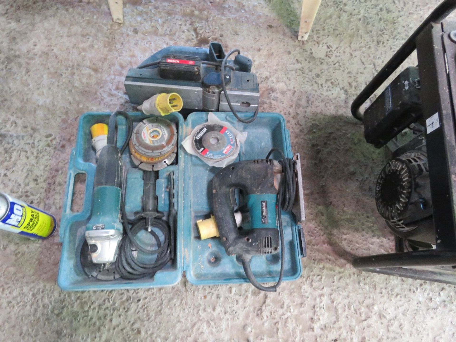 3 X 110VOLT POWER TOOLS: GRINDER, JIGSAW AND PLANER.DIRECT FROM COMPANY ADMINISTRATION. - Image 2 of 3