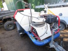 BRENDON TOWED PRESSURE WASHER BOWSER WITH HOSE AND LANCE, YANMAR ENGINE. WHEN TESTED WAS SEEN TO RUN