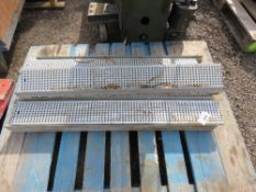 4 X DRAINAGE GULLEYS WITH GRILLES. THIS LOT IS SOLD UNDER THE AUCTIONEERS MARGIN SCHEME, THEREFOR