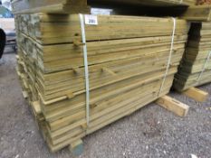 LARGE PACK OF TREATED FEATHER EDGE CLADDING FENCE TIMBER BOARDS 1.2 METRE LENGTH X 100MM WIDTH APPRO