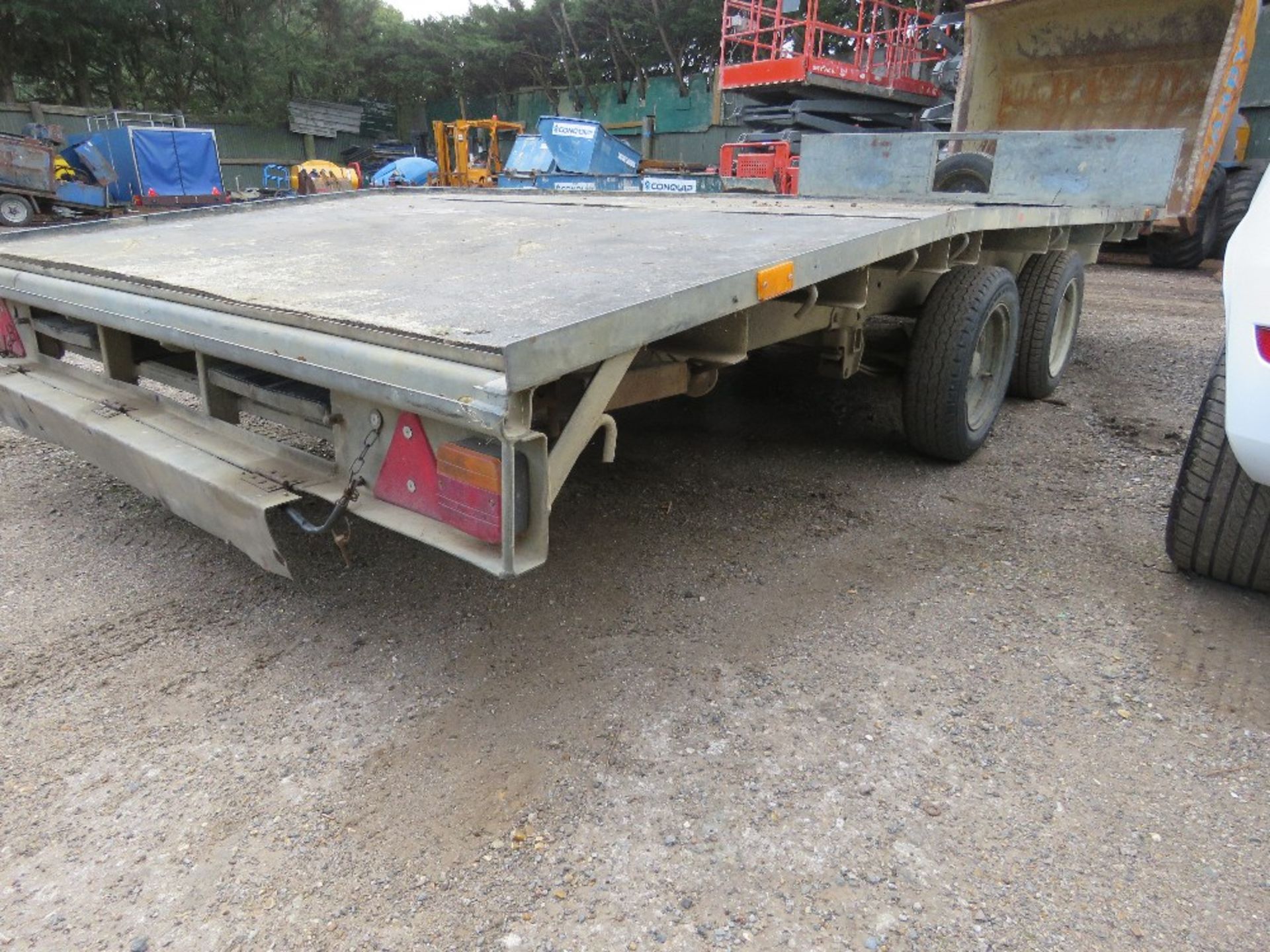 IFOR WILLIAMS LM146G/B BEAVERTAIL 14FT PLANT TRAILER WITH RAMPS AND KEY. SN:SCK600000W0240947 DIRECT - Image 5 of 8