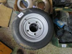 2 X TRAILER WHEELS AND TYRES 155-70R12.