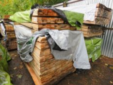 2 X PACKS OF TIMBER SLATS/BOARDS 700 X 20MM @ 1.83M LENGTH APPROX.