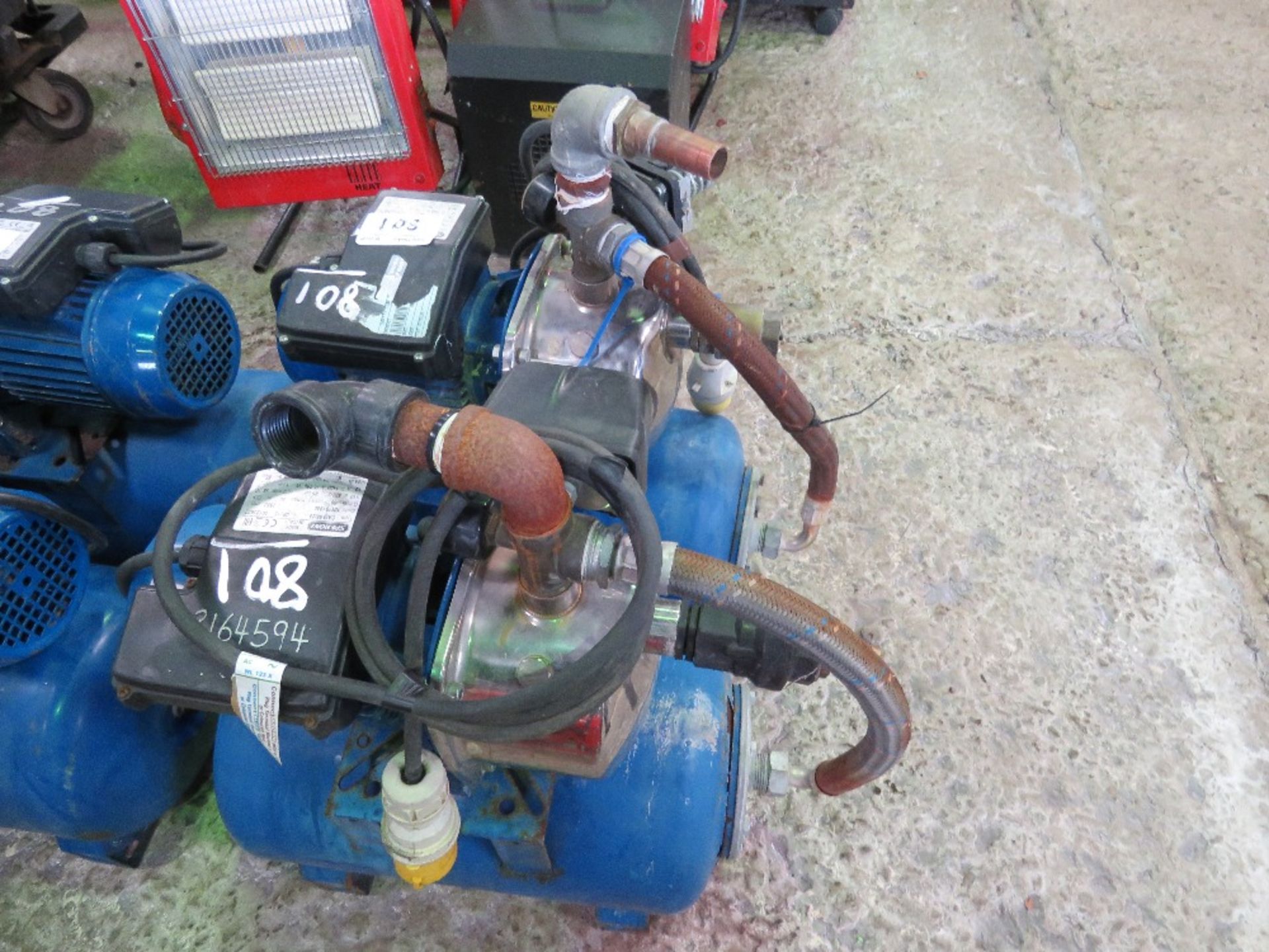 2 X SPERONI 110VOLT ON DEMAND PRESSURE WATER PUMP. - Image 2 of 2