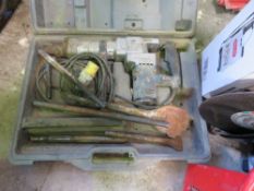 RYOBI 110VOLT BREAKER DRILL IN A CASE. THIS LOT IS SOLD UNDER THE AUCTIONEERS MARGIN SCHEME, THEREFO