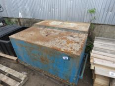 2 X METAL TOOL SAFES, NO KEYS. THIS LOT IS SOLD UNDER THE AUCTIONEERS MARGIN SCHEME, THEREFORE NO