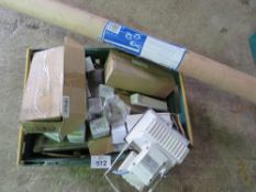 3 X BOXES OF ASSORTED ELECTRICAL/PLUMBING ITEMS. THIS LOT IS SOLD UNDER THE AUCTIONEERS MARGIN SC