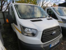 FORD TRANSIT DOUBLE CAB 350 DROP SIDE TIPPER TRUCK REG:FY67 RZV. WITH V5 FIRST REGISTERED 06/10/17 (