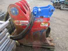 VALUTECH HEAVY DUTY CRUSHER BUCKET, CURRENTLY ON 45MM PINS. IDEALLY SUITED TO 8 TONNE EXCAVATOR. YEA