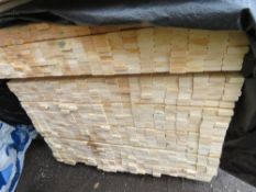 EXTRA LARGE PACK OF UNTREATED VENETIAN SLAT TIMBER CLADDING. 1.83M LENGTH X 45MM X 16MM APPROX.