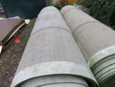 LARGE ROLL OF PRE USED ASTROTURF, 4M WIDE AND BELIEVED TO BE IN EXCESS OF 50METRE LENGTH APPROX. IDE