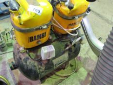 BAMBI TWIN MOTOR MINI COMPRESSOR, 240VOLT. THIS LOT IS SOLD UNDER THE AUCTIONEERS MARGIN SCHEME,