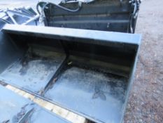 GENERAL PURPOSE TRACTOR LOADER BUCKET, 1.5M WIDTH APPROX, UNUSED, NO BRACKETS.