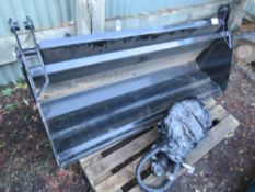 TRACTOR FOREND LOADER BUCKET, 4 IN 1 HYDRAULIC TYPE, 1.5M WIDTH, EURO 8 TYPE BRACKETS, UNUSED.