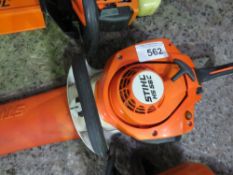 STIHL HS56C PETROL ENGINED HEDGE CUTTER. THIS LOT IS SOLD UNDER THE AUCTIONEERS MARGIN SCHEME, TH