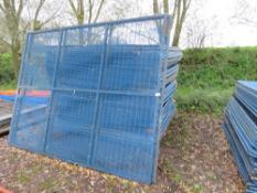 SECURITY COMPOUND EXTRA HEAVY DUTY ANTI CLIMB MESH COVERED FENCE PANELS PLUS A PAIR OF 3M WIDE SITE