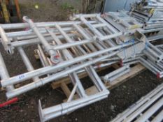 3 X ALUMINIUM PODIUM FRAMES PLUS SOME PARTS AS SHOWN. SOURCED FROM COMPANY LIQUIDATION.