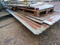 PRE USED GALVANISED CORRUGATED ROOF SHEETS, 12NO APPROX. THIS LOT IS SOLD UNDER THE AUCTIONEERS M