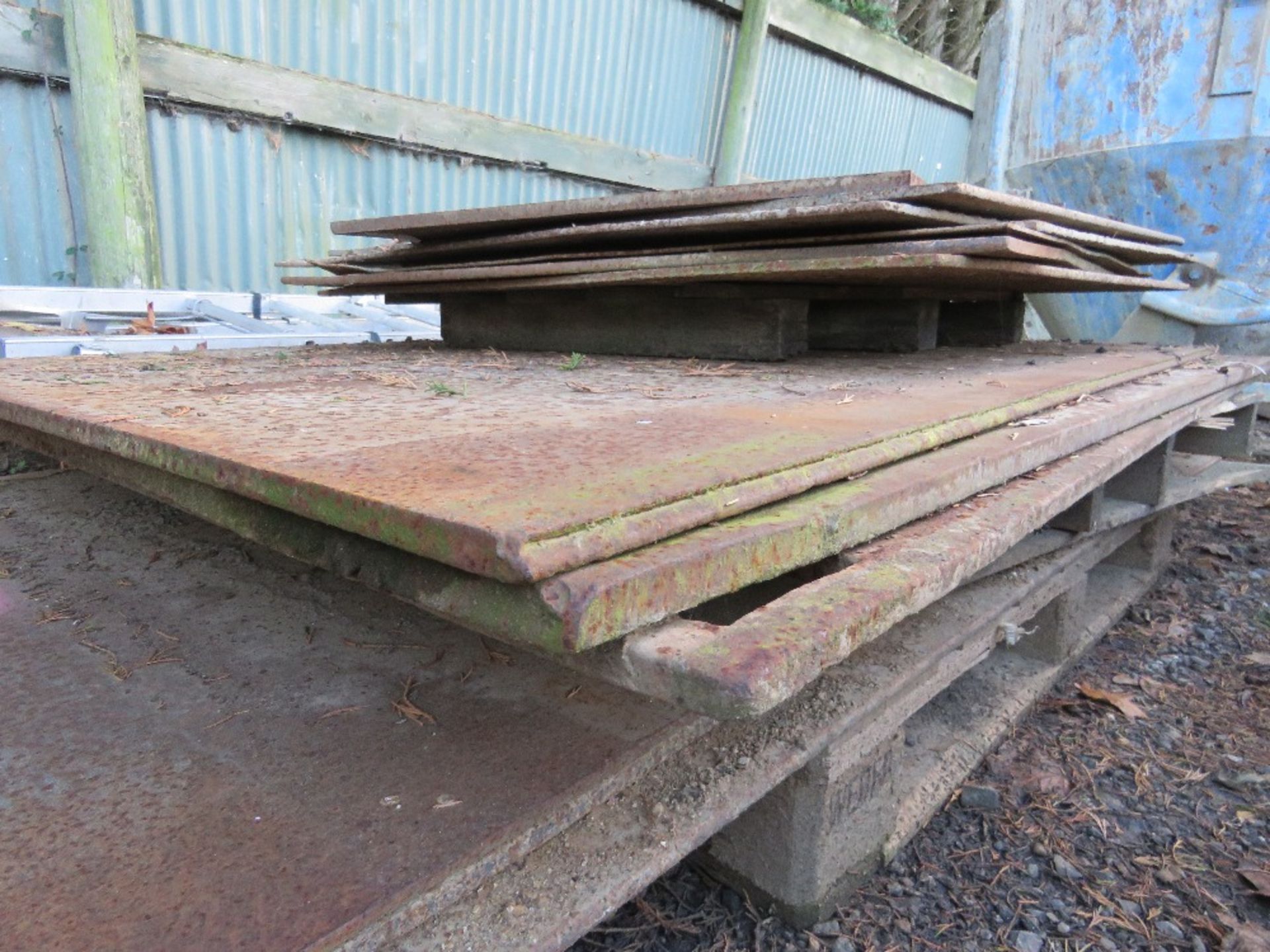 3 X HEAVY STEEL ROAD PLATES: 1.8M X 1.25M APPROX @ 15-20MM THICKNESS APPROX. - Image 3 of 3
