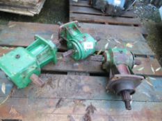 3 X MOWER GEARBOXES.