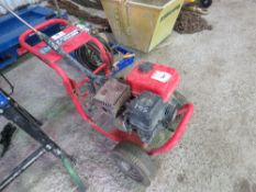 CLARKE PETROL POWER WASHER WITH HOSE AND LANCE.