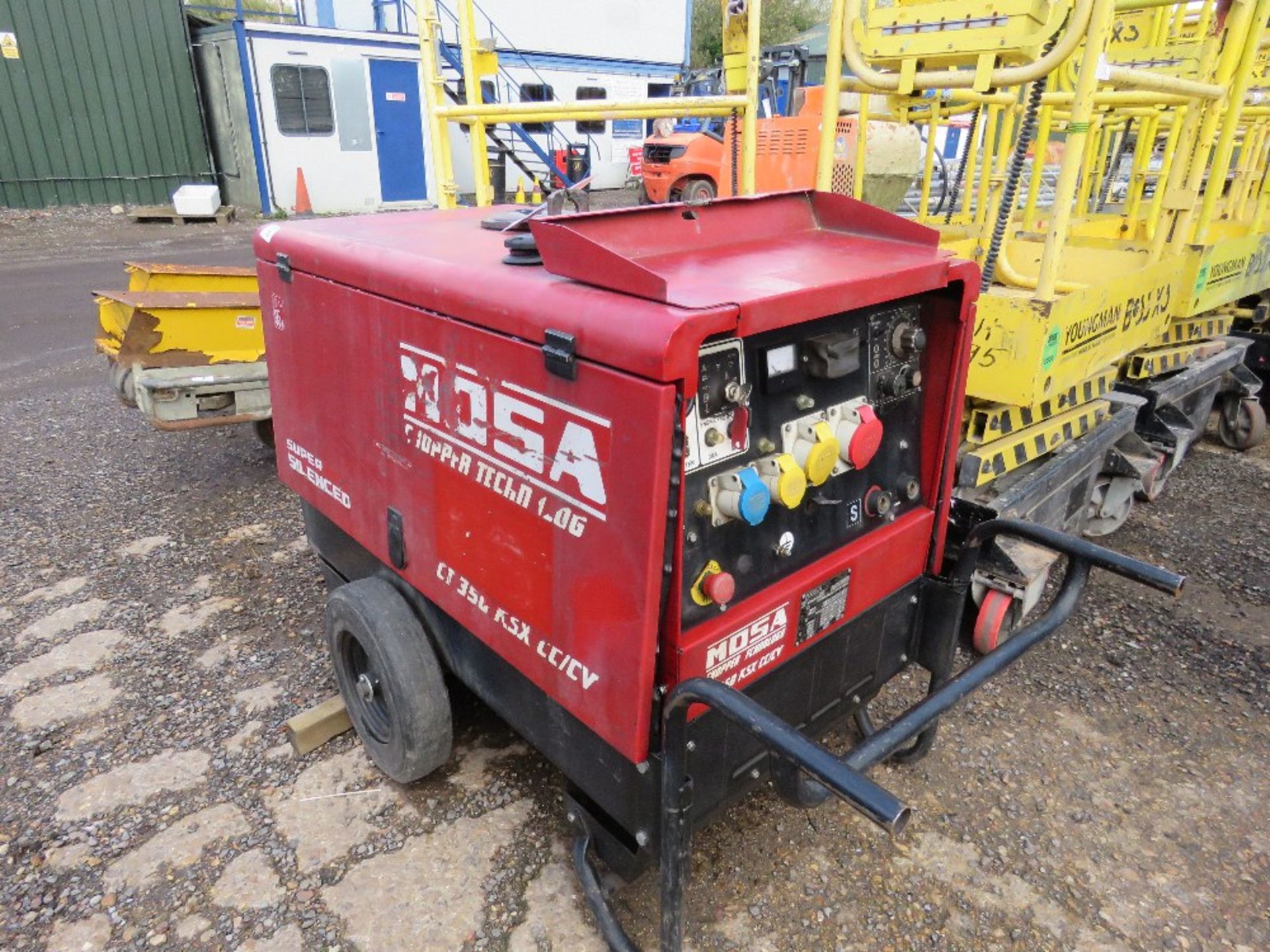 MOSA WELDER GENERATOR BARROW. WHEN TESTED WAS SEEN TO RUN BUT DID NOT SHOW OUTPUT (STARTER A BIT LAZ