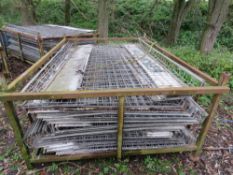 1 X LARGE STILLAGE OF SCAFFOLD SAFETY MESH PANELS, 8FT X 4FT APPROX.