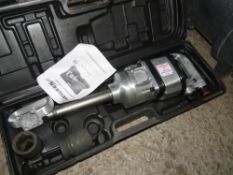 1" AIR POWERED IMPACT NUT DRIVER GUN, APPEARS UNUSED.