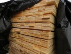 LARGE PACK OF UNTREATED HIT AND MISS TIMBER CLADDING BOARDS. 1.75M LENGTH X 95MM WIDTH APPROX.