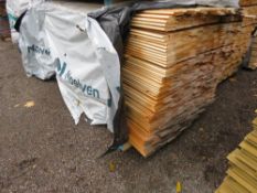 EXTRA LARGE PACK OF UNTREATED SHIPLAP TIMBER CLADDING BOARDS. 2.1M LENGTH X 95MM WIDTH APPROX.