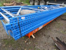 HEAVY DUTY PALLET RACKING: 5 X UPRIGHTS @ 5M HEIGHT WITH A WIDTH OF 0.9M, PLUS 24NO BEAMS @ 3.9M LEN