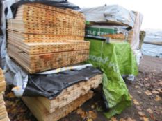 STACK OF UNTREATED H BATTEN TIMBER: 2 X LARGE PACKS @ 0.85M - 1.8M LENGTH 100MM WIDTH APPROX.