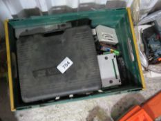 CAMPING STOVE PLUS ELECTRICAL SUNDRIES. THIS LOT IS SOLD UNDER THE AUCTIONEERS MARGIN SCHEME, THE
